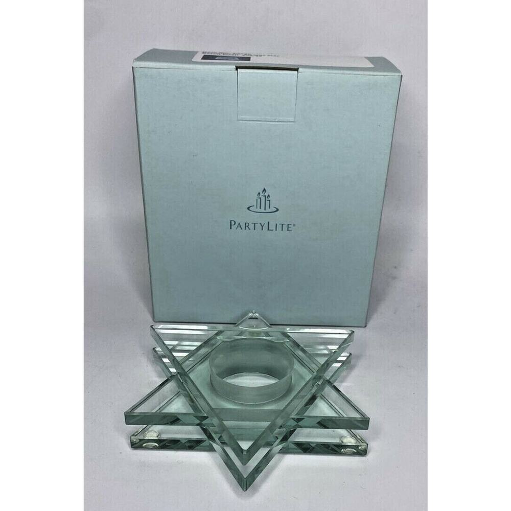 PartyLite Stratus Star Tealight Votive Candle Holder Retired NIB P14E/P8265
